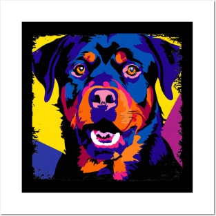 Rottweiler Pop Art - Dog Lover Gifts Posters and Art